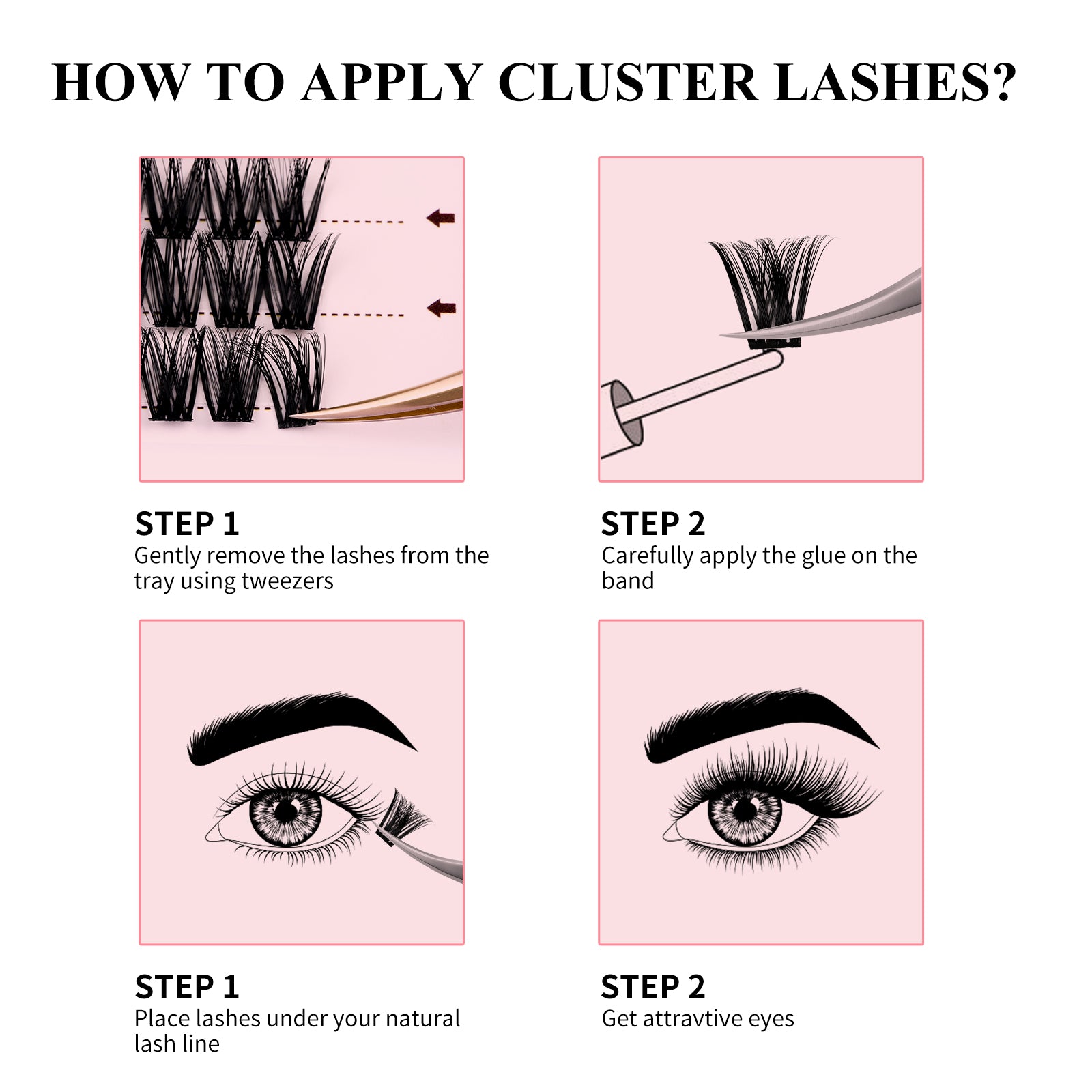 How to Apply DIY Lashes at Home