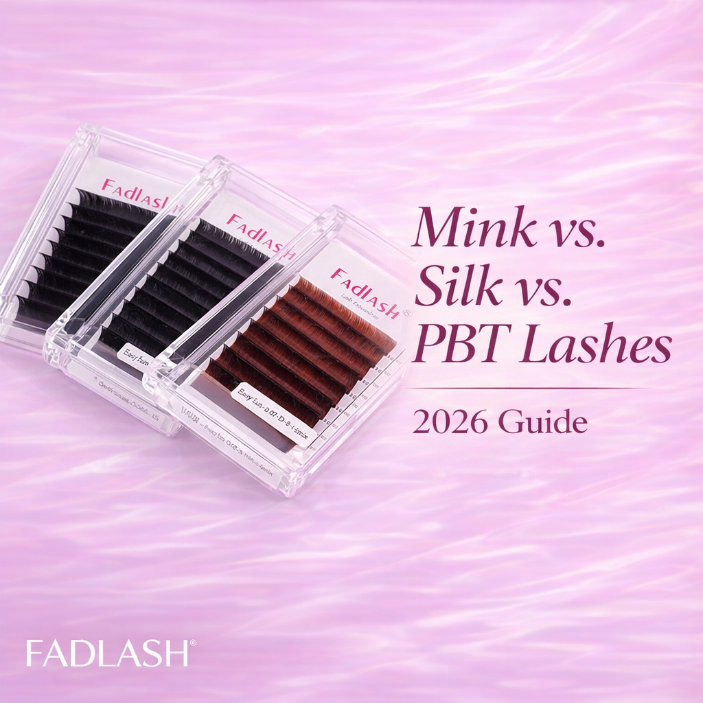 Fadlash faux mink lashes vs.silk lashes vs.PBT lashes