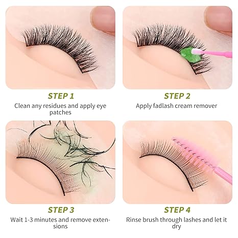 Safely remove individual eyelash extensions.