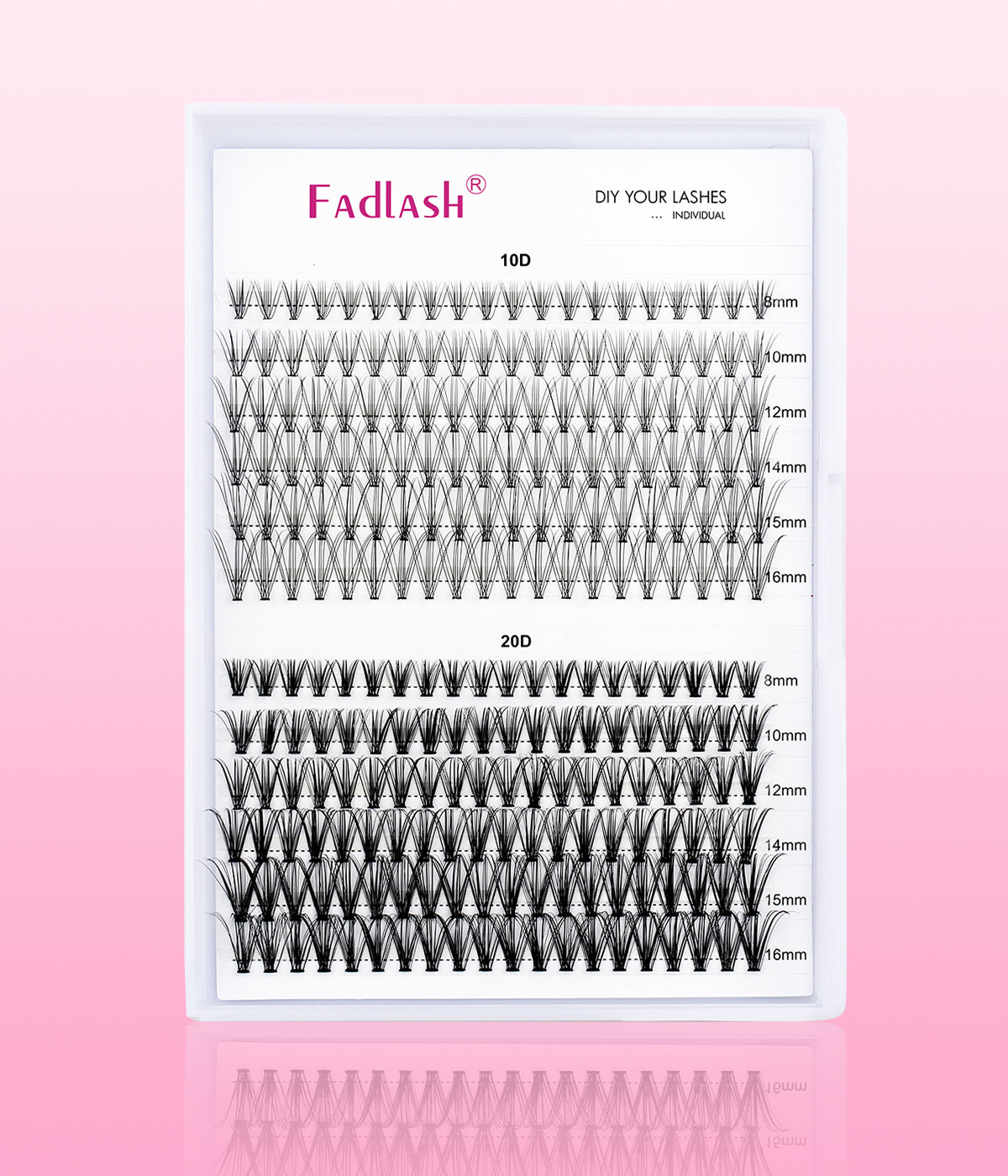Daily Wear DIY Lashes Kit 10P+20P Lashes - Fadlash