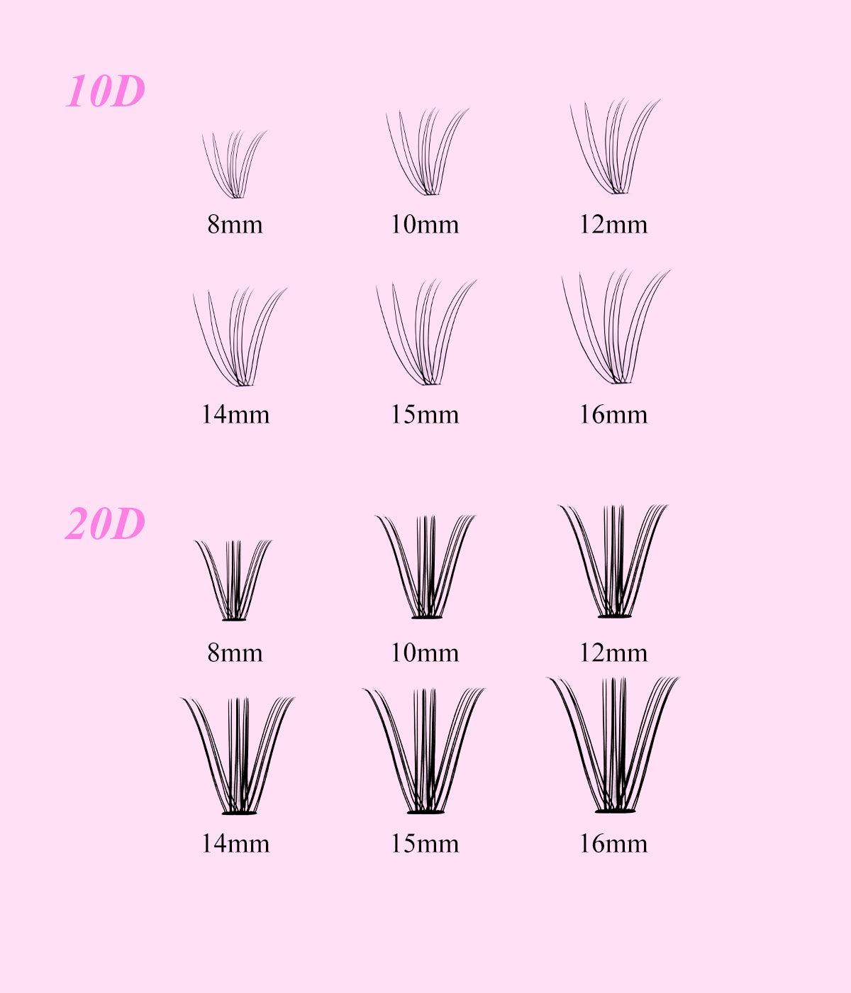 Daily Wear DIY Lashes Kit 10P+20P Lashes - Fadlash