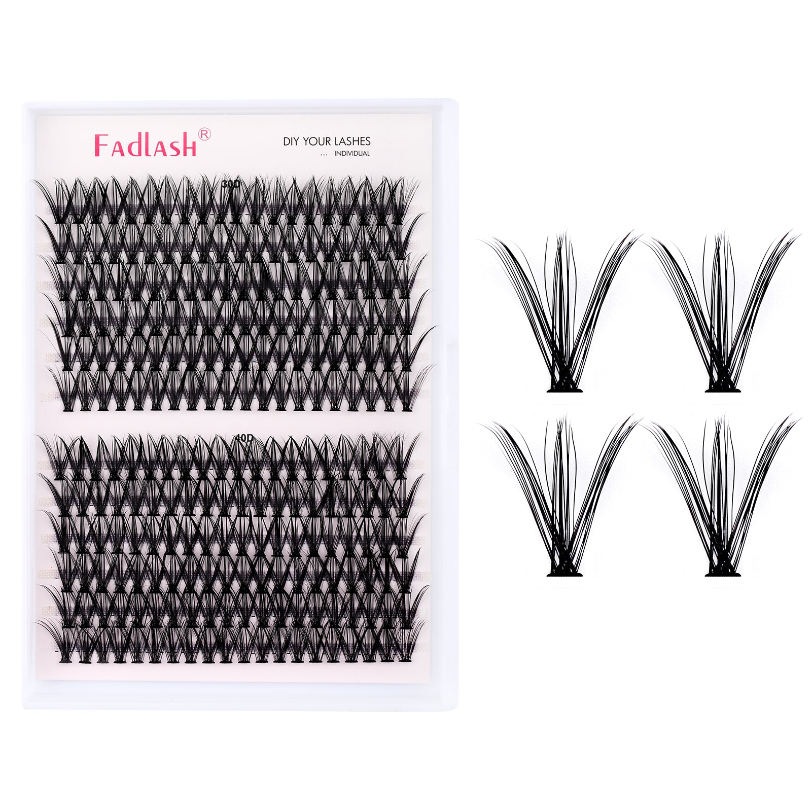 30P+40P DIY Lashes - Fadlash
