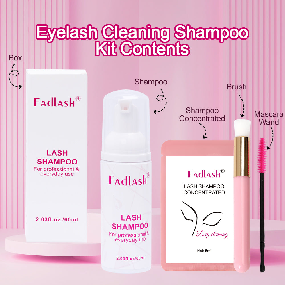 how to shampoo lashes