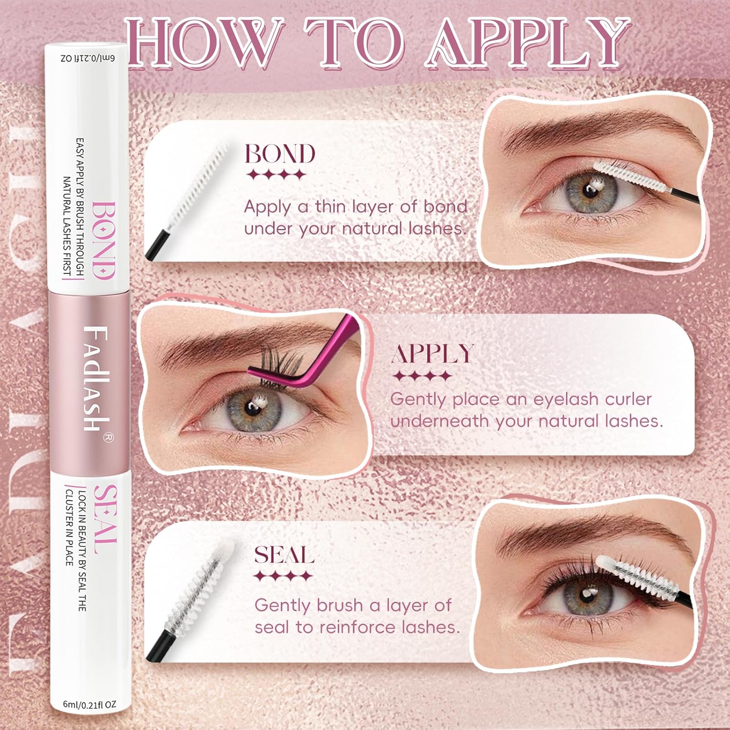 Waterproof DIY Cluster Lash Glue-CA - Fadlash