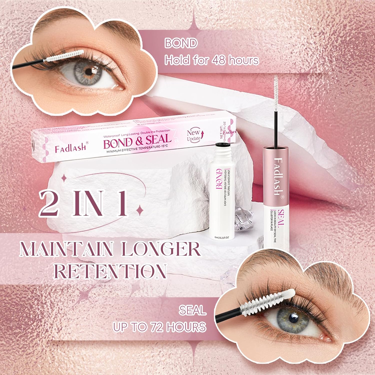 Waterproof DIY Cluster Lash Glue-CA - Fadlash