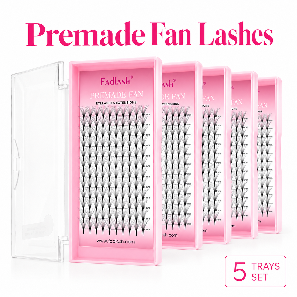 premade fan lash lash extension trays Set