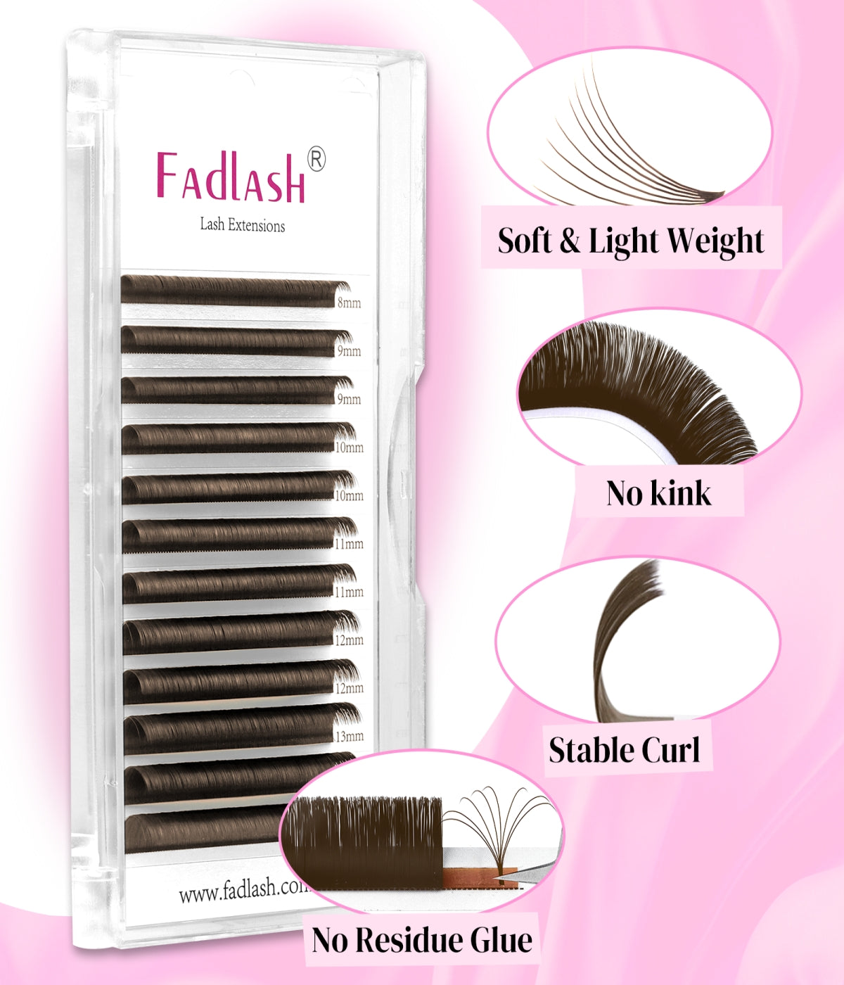 eyelash extension colors Easy Fan