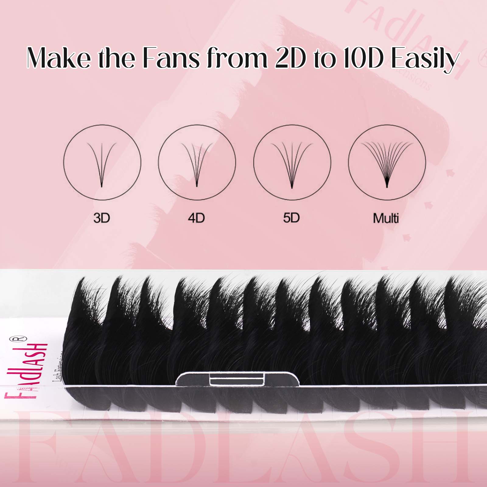 6d volume eyelash extensions Easy Fan