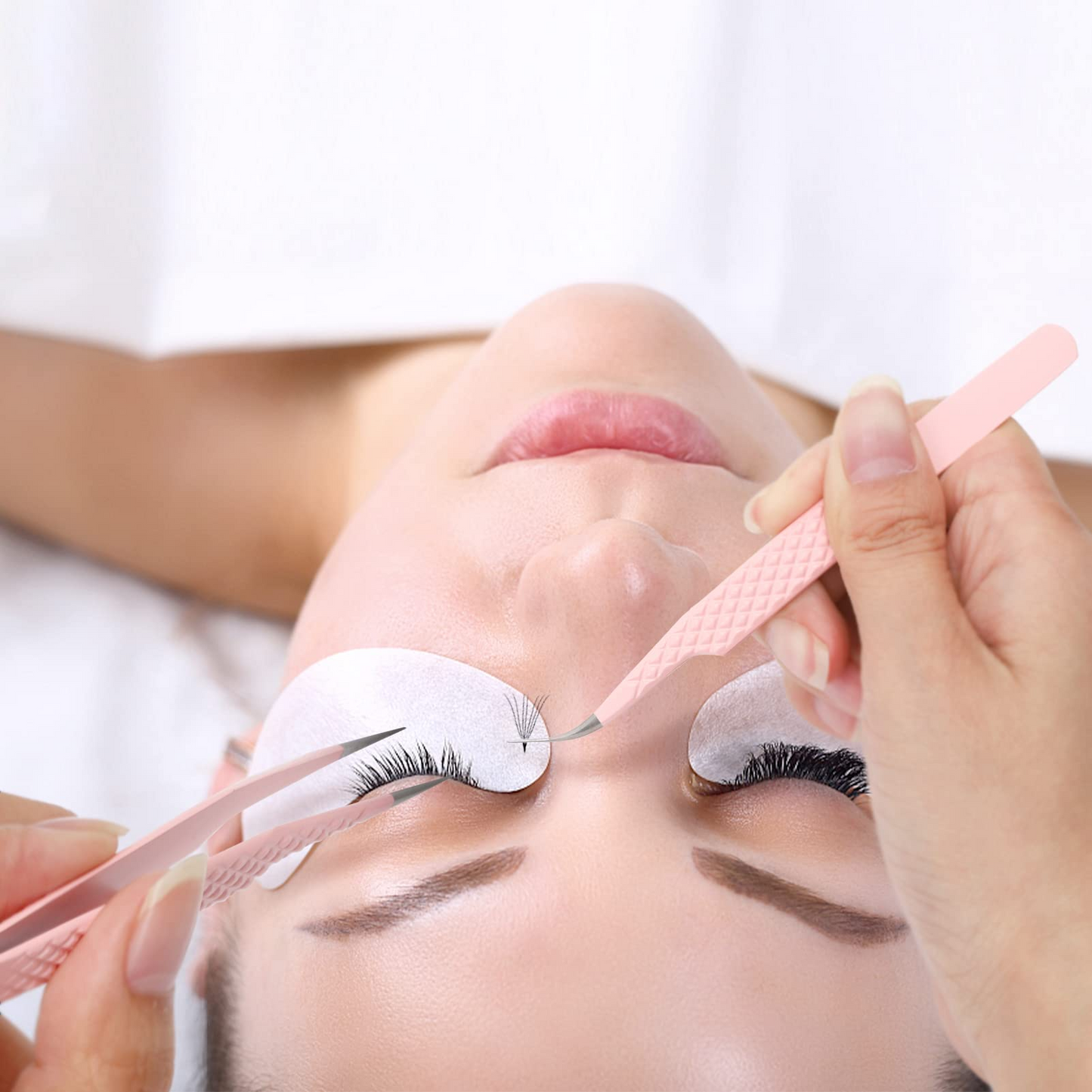 eyelash extension types of tweezers
