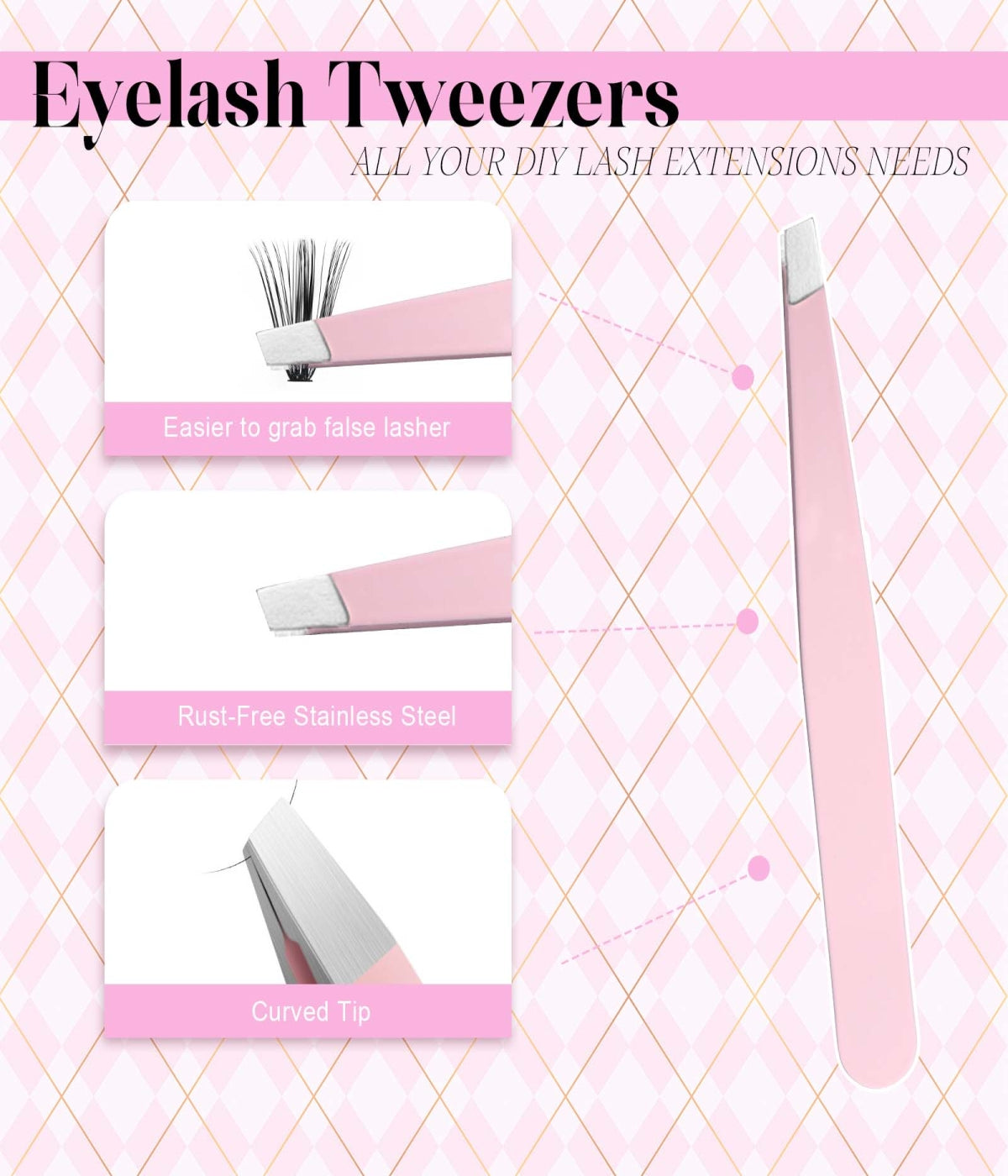 Russian Styl 40D+50D cluster eyelashes damage