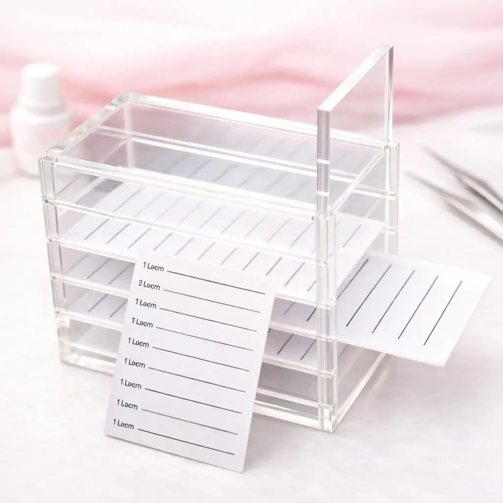 Professional Acrylic 5 Layers Eyelash Storage Box & Organizer Case Fadlash