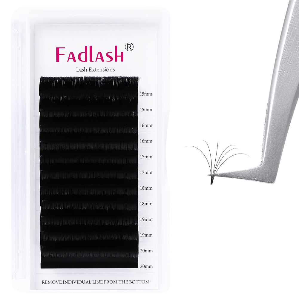 15-20mm Mix Length Easy Fan Volume Lash Extensions - Fadlash