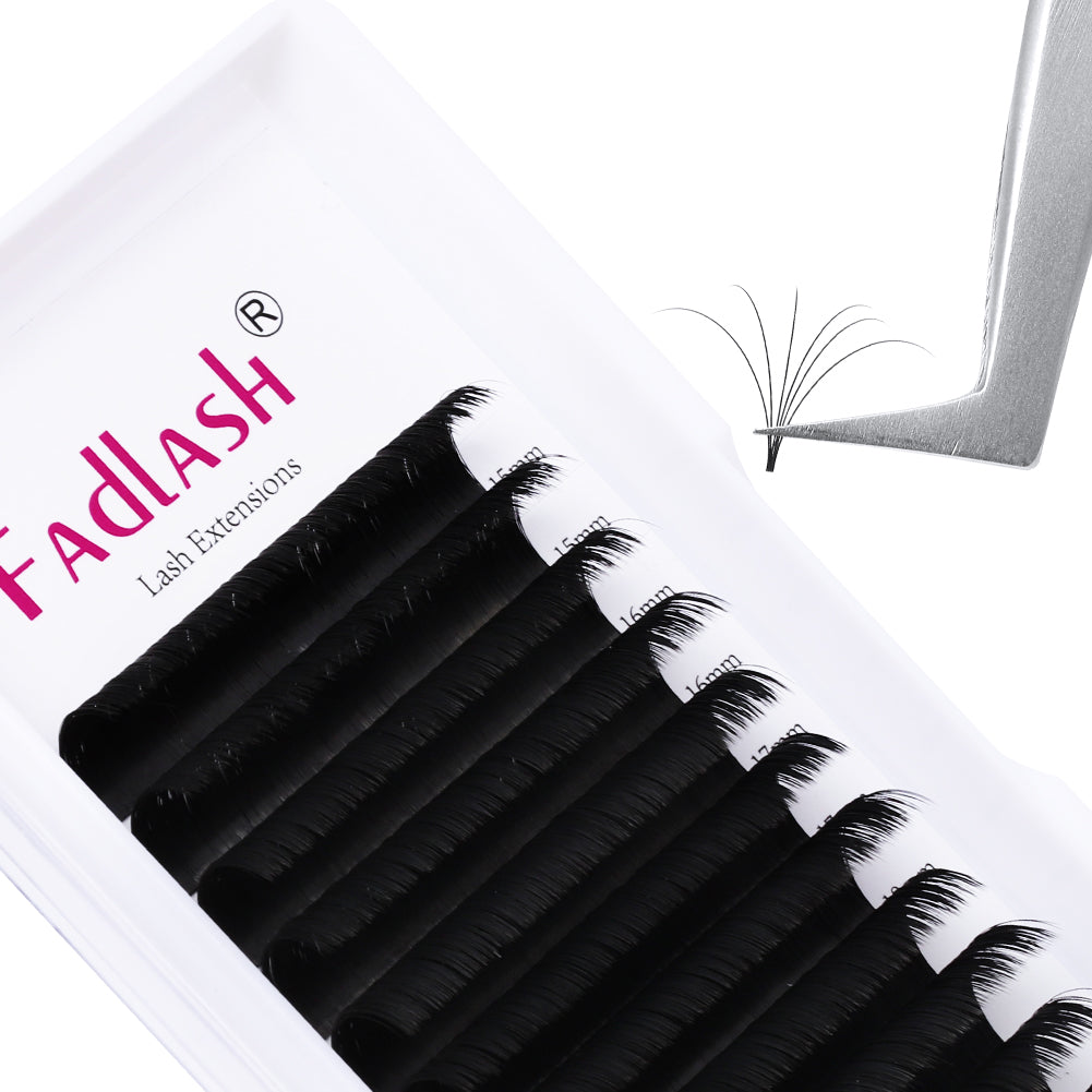 15-20mm Mix Length Easy Fan Volume Lash Extensions - Fadlash