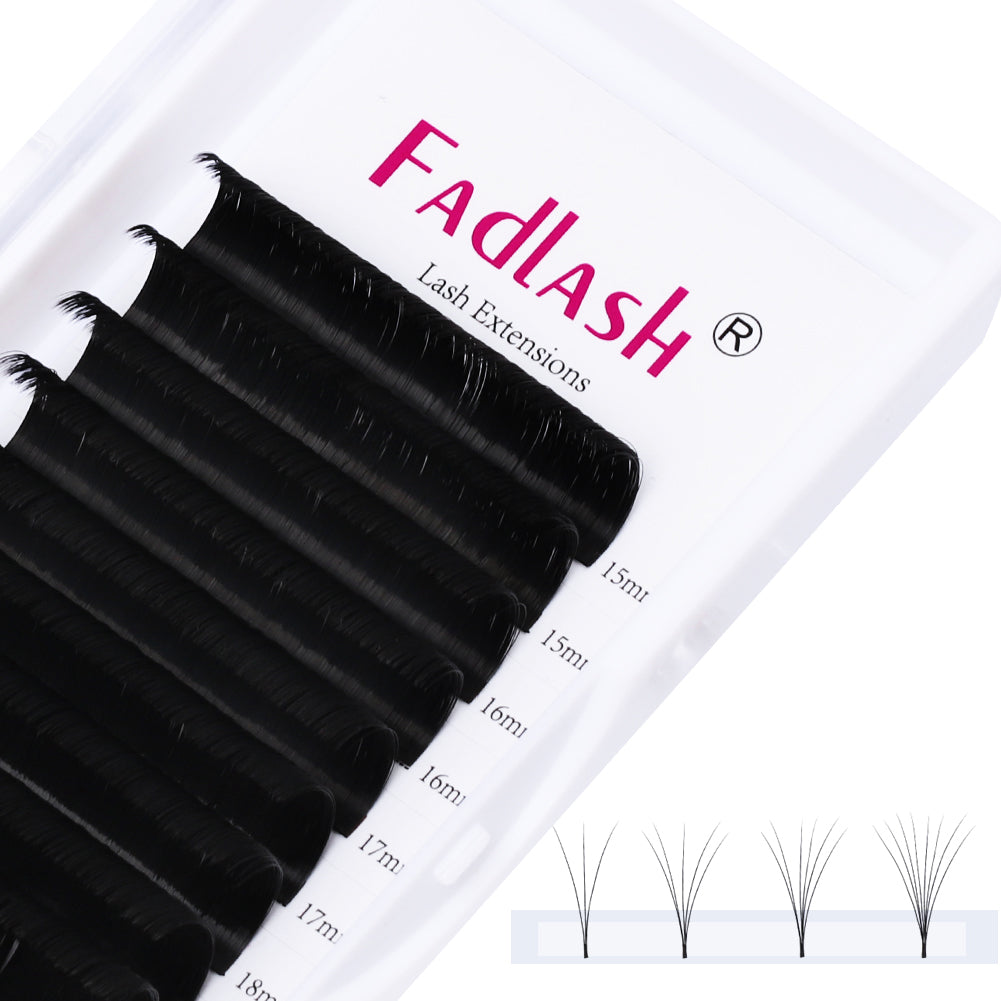 15-20mm Mix Length Easy Fan Volume Lash Extensions - Fadlash