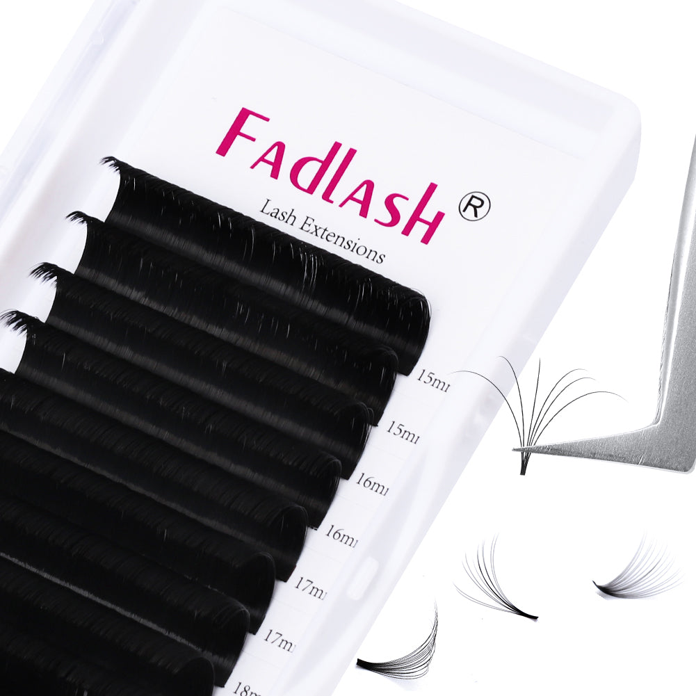15-20mm Mix Length Easy Fan Volume Lash  Extensions - Fadlash
