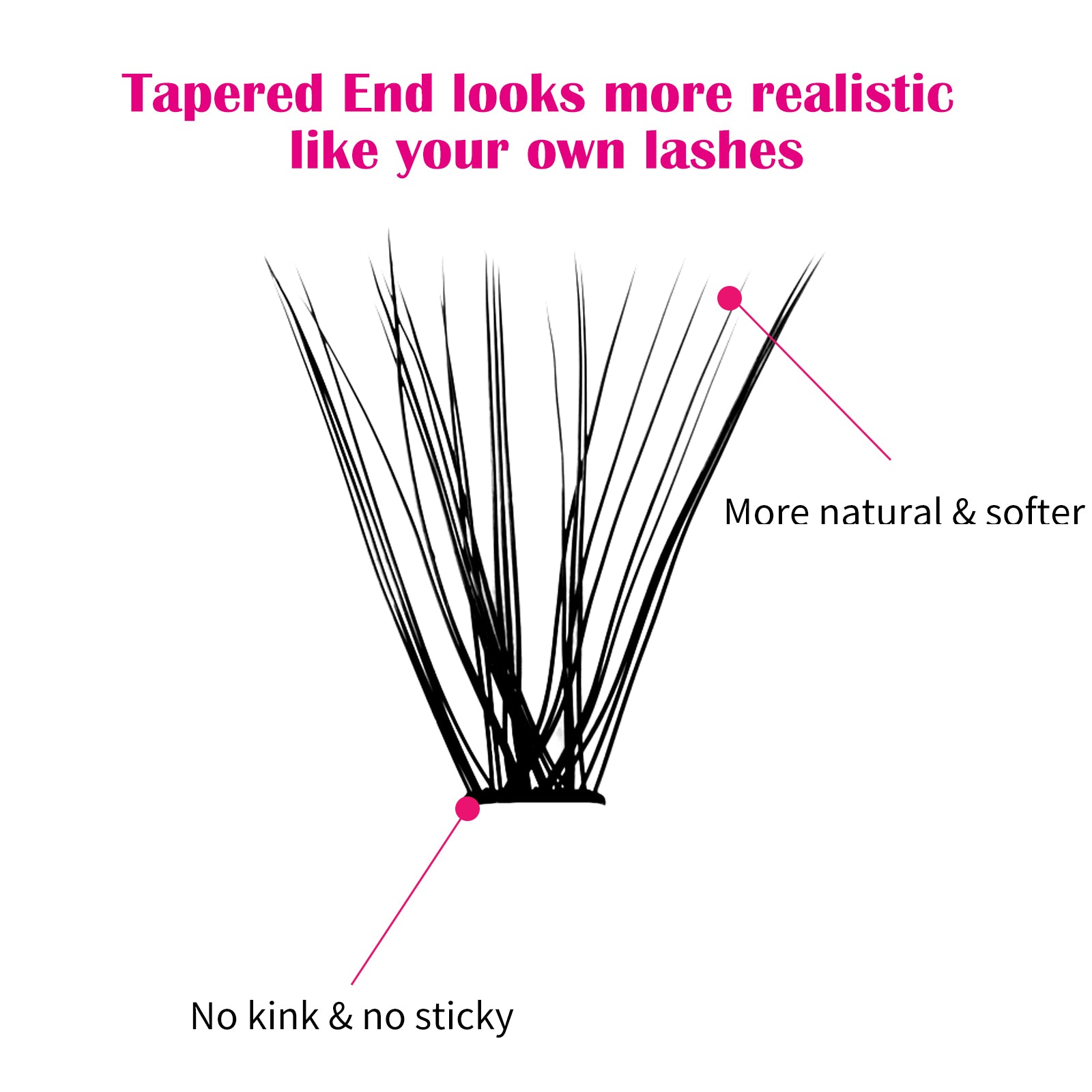 30P DIY Cluster Lashes Extensions - Fadlash
