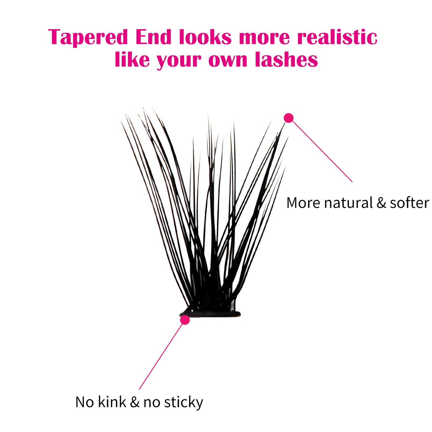 cluster lashes natural look