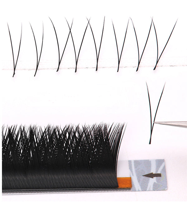 V Shaped Easy Fan Lashes - Fadlash