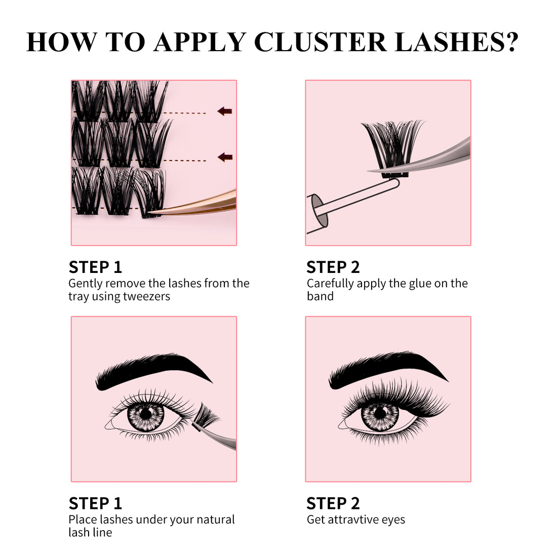 How to Apply DIY Lashes at Home