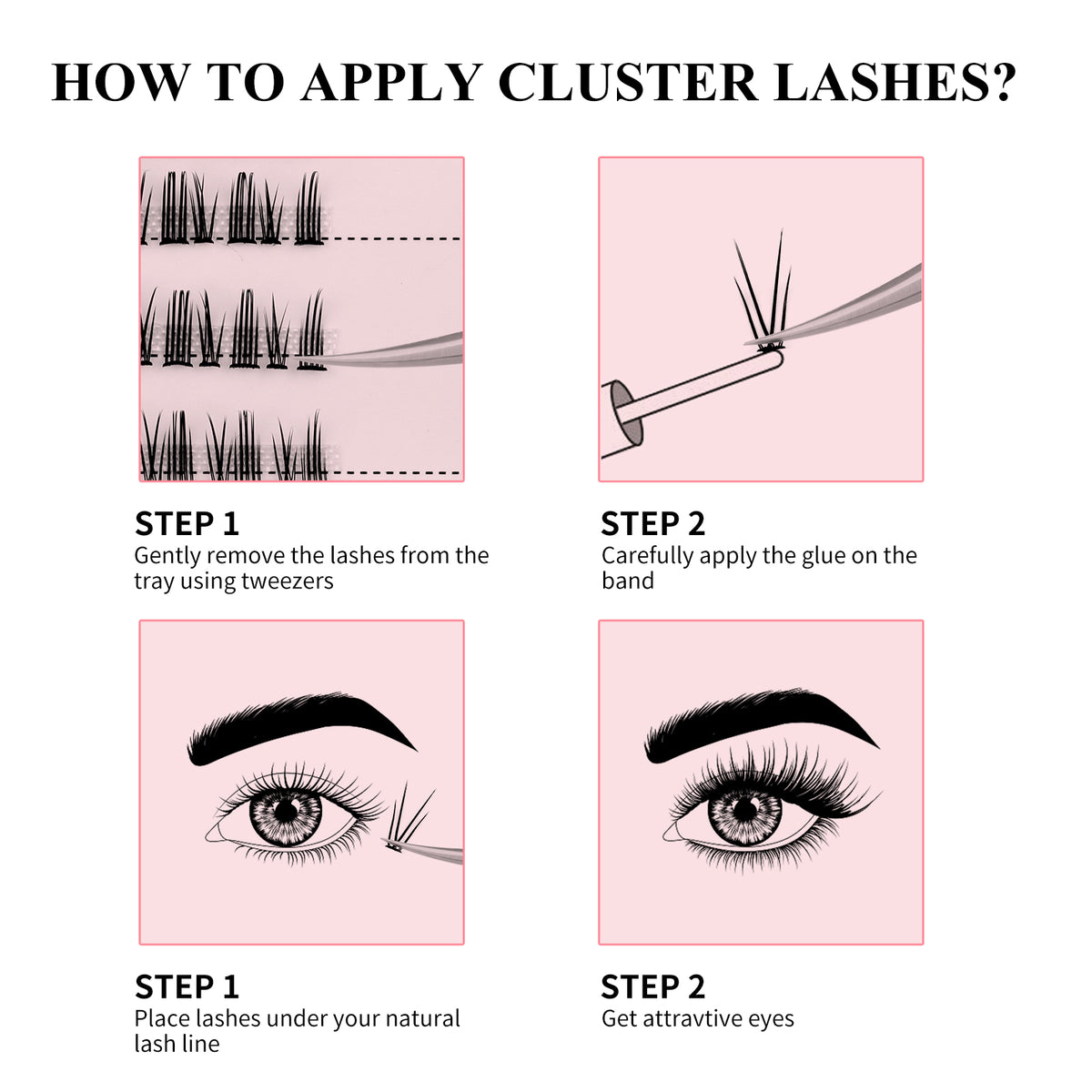 How to Apply Bottom Lashes | Fadlash