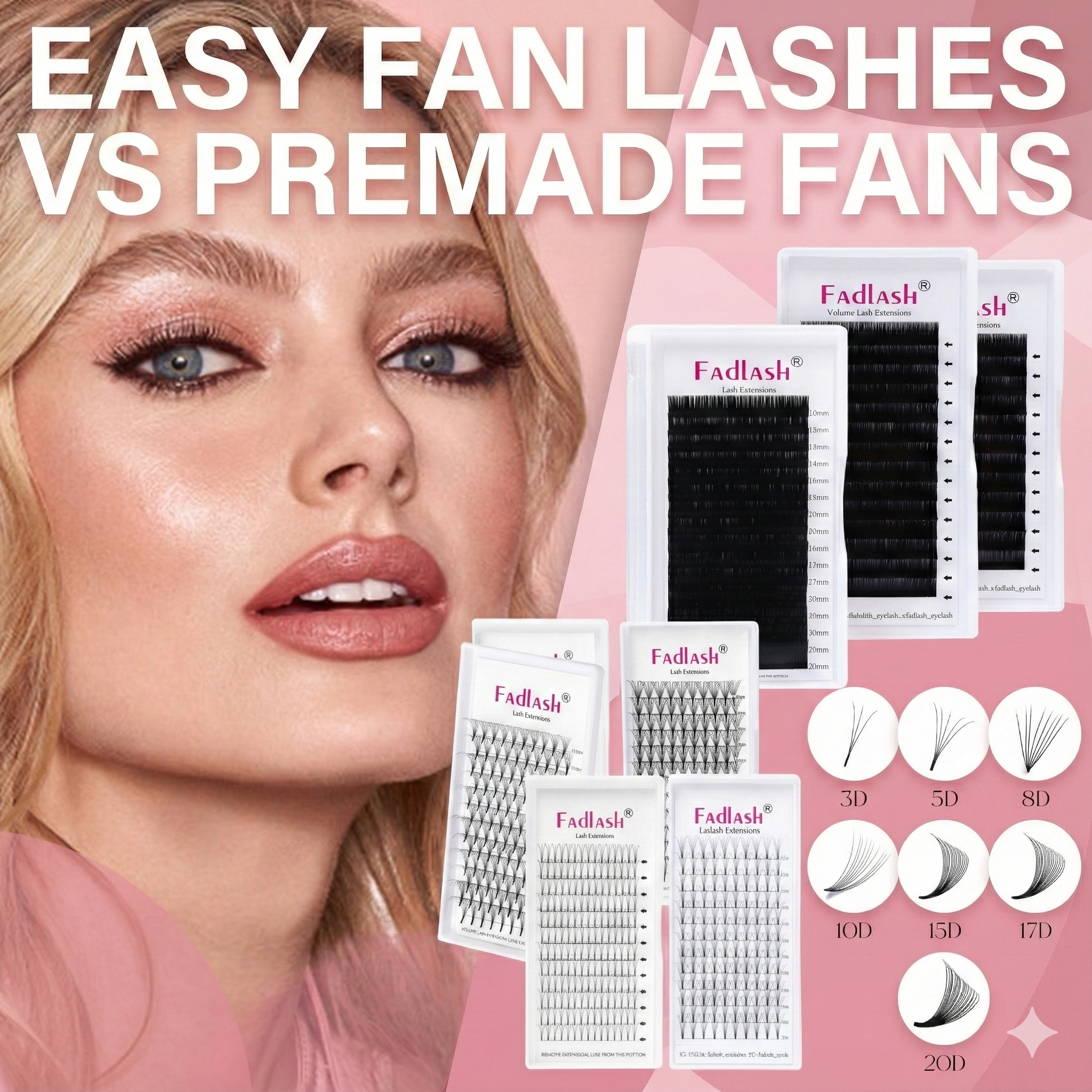 Premade Fans vs Easy Fan Lashes