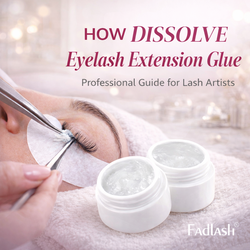 How to Dissolve Eyelash Extension Glue Safely | Pro Lash Artist Guide ...