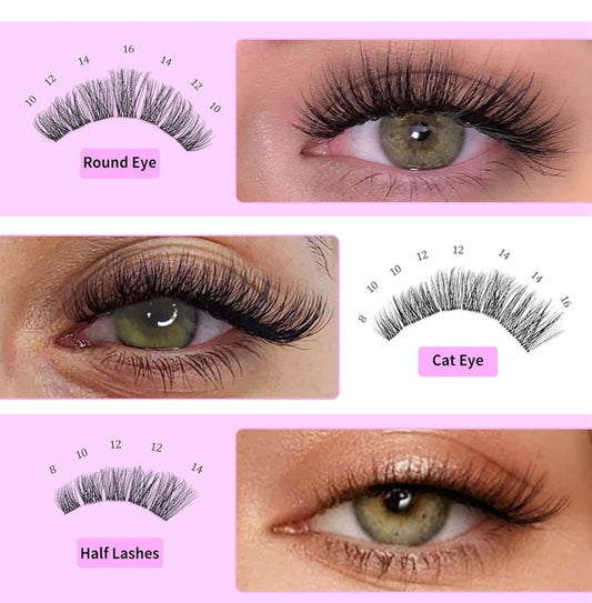 Cluster Lashes vs Strip Lashes