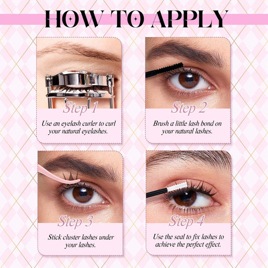 apply cluster lashes