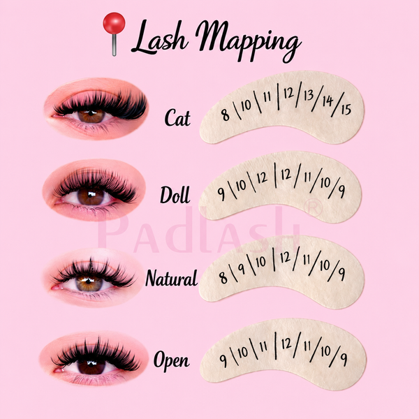 Lash extension styles comparison