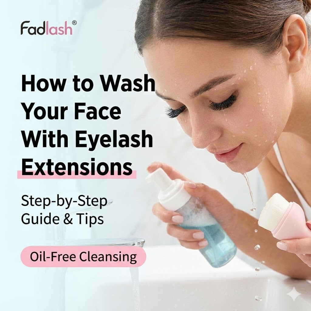 wash your face with eyelash extensions