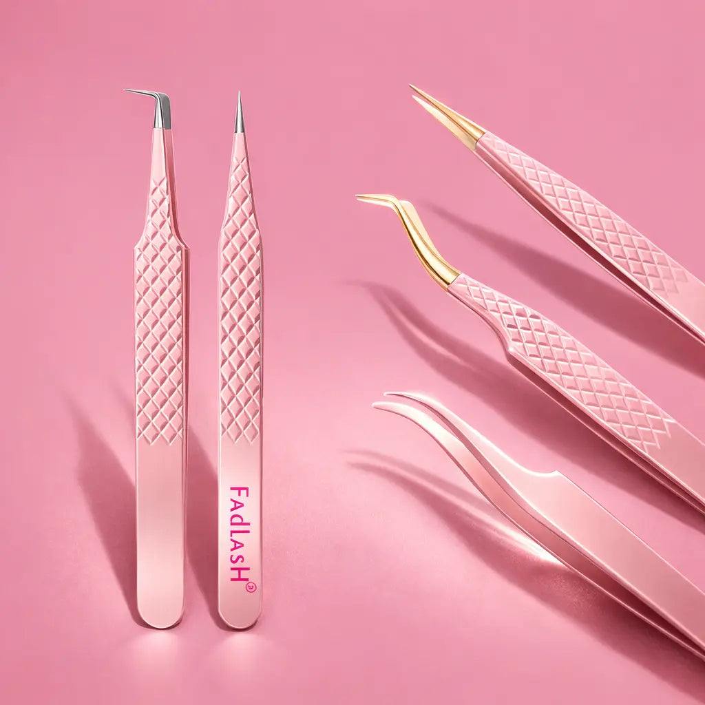 Tweezers for eyelash extensions