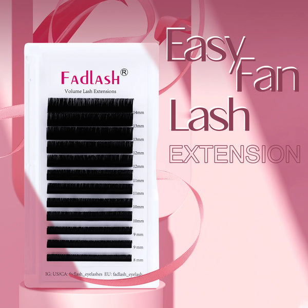 Easy Fan eye eyelash extensions