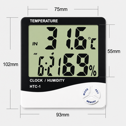 Digital Hygrometer & Thermometer for Lash Extension Studios