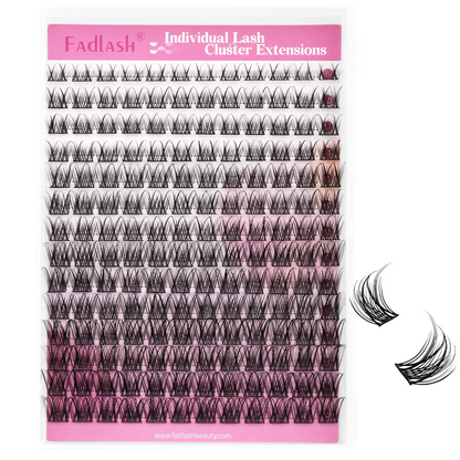 (🇺🇸 US Stock) 168Pcs Wispy DIY Lash Clusters | Natural D Curl