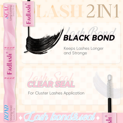 waterproof lash clusters glue seal step for strong hold