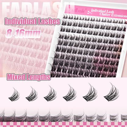 (🇺🇸 US Stock) 168Pcs Wispy DIY Lash Clusters | Natural D Curl