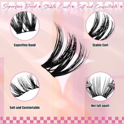 (🇺🇸 US Stock) 168Pcs Fluffy DIY Lash Clusters | D Curl 10-18mm