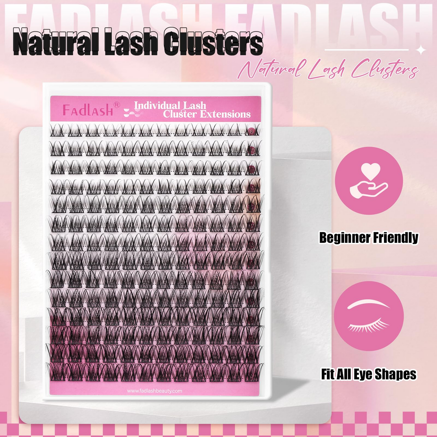 (🇺🇸 US Stock) 168Pcs Wispy DIY Lash Clusters | Natural D Curl