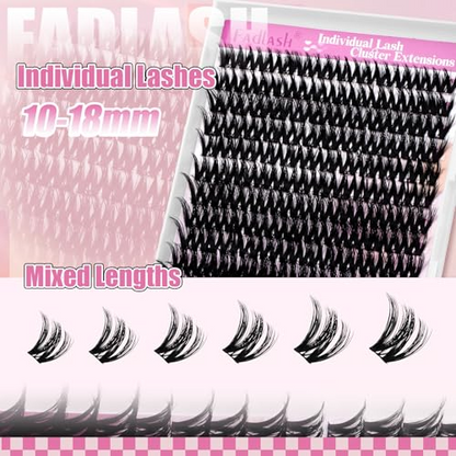 (🇺🇸 US Stock) 168Pcs Fluffy DIY Lash Clusters | D Curl 10-18mm