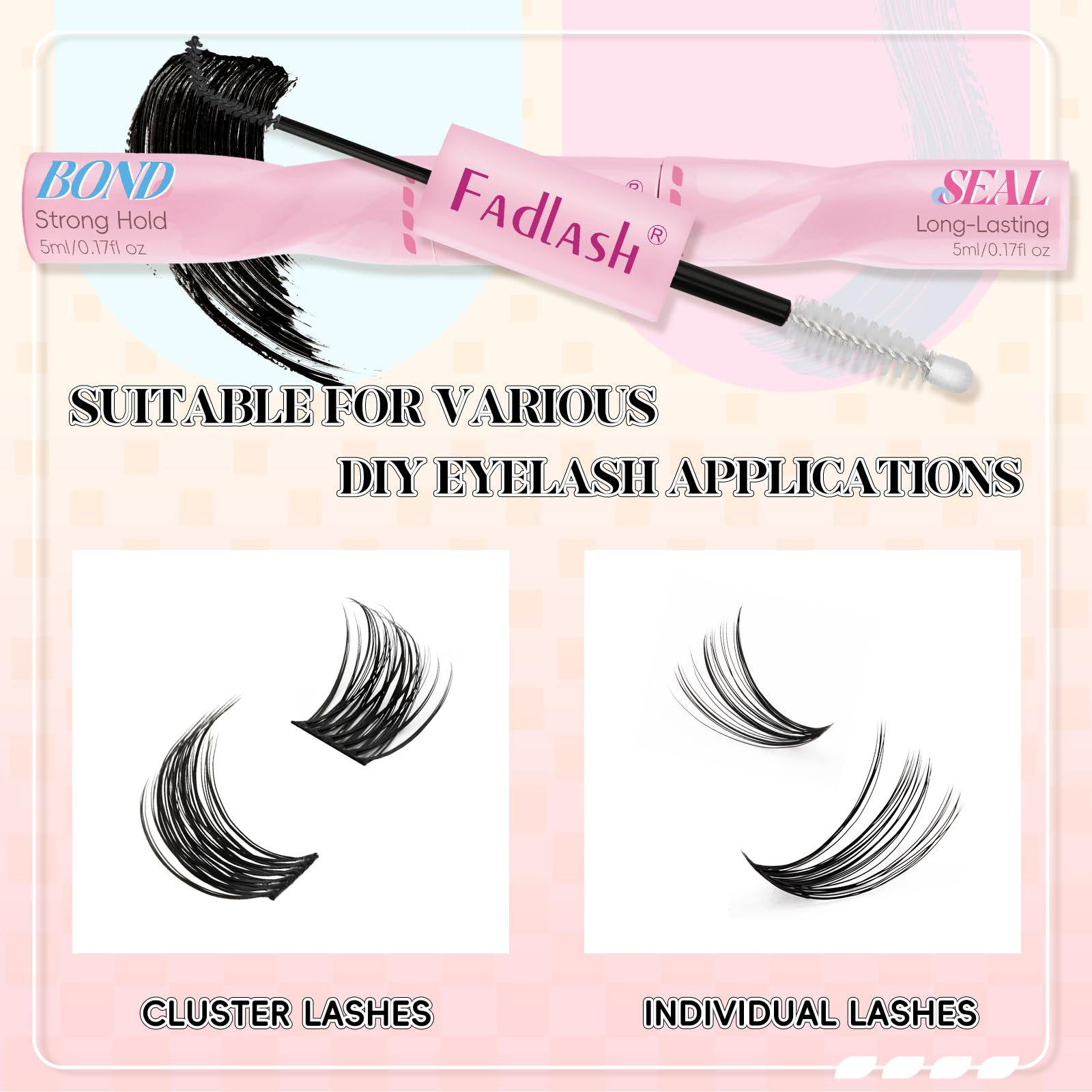 Lash Bond & Seal — 2-in-1 Lash Glue for Clusters (10ml) - Fadlash