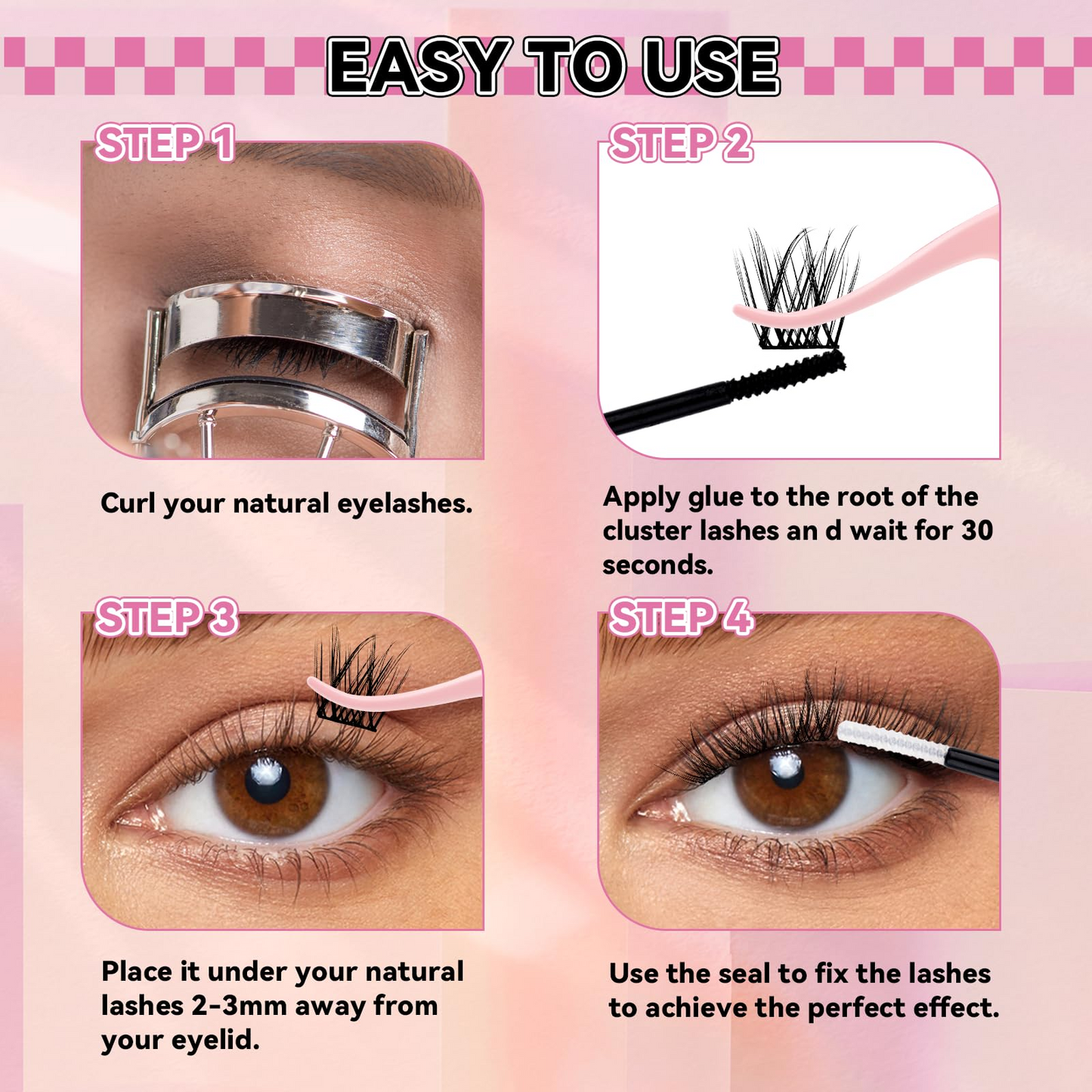 (🇺🇸 US Stock) 168Pcs Wispy DIY Lash Clusters | Natural D Curl
