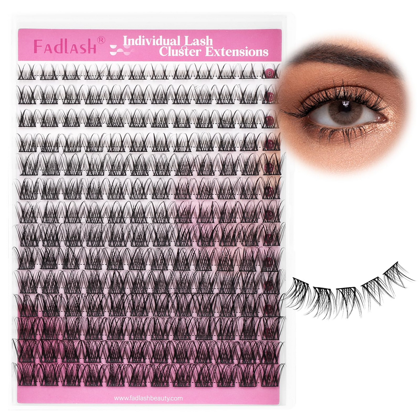 (🇺🇸 US Stock) 168Pcs Wispy DIY Lash Clusters | Natural D Curl