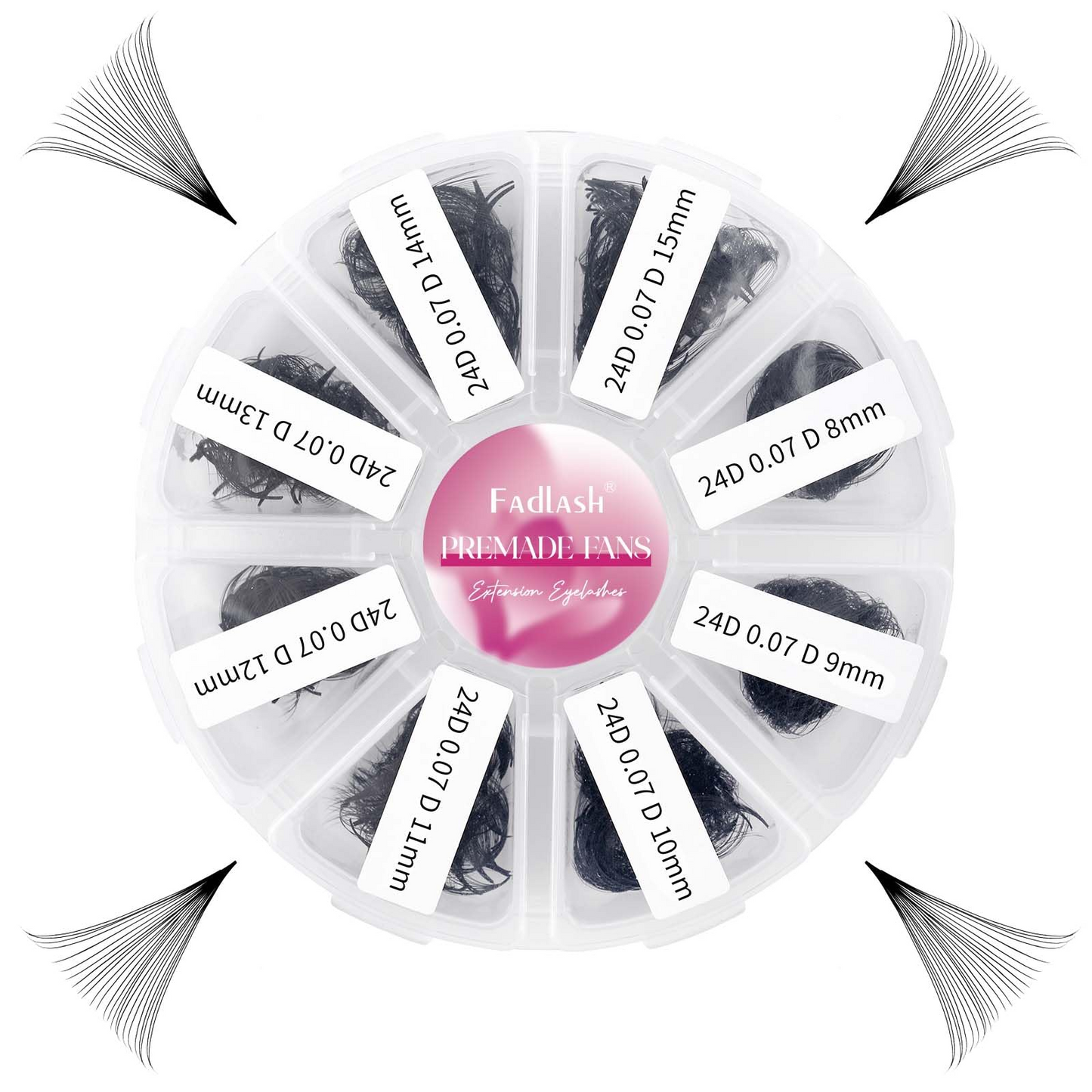 1000 24D Premade Loose Fan Lashes for Mega Volume Eyelash Extensions