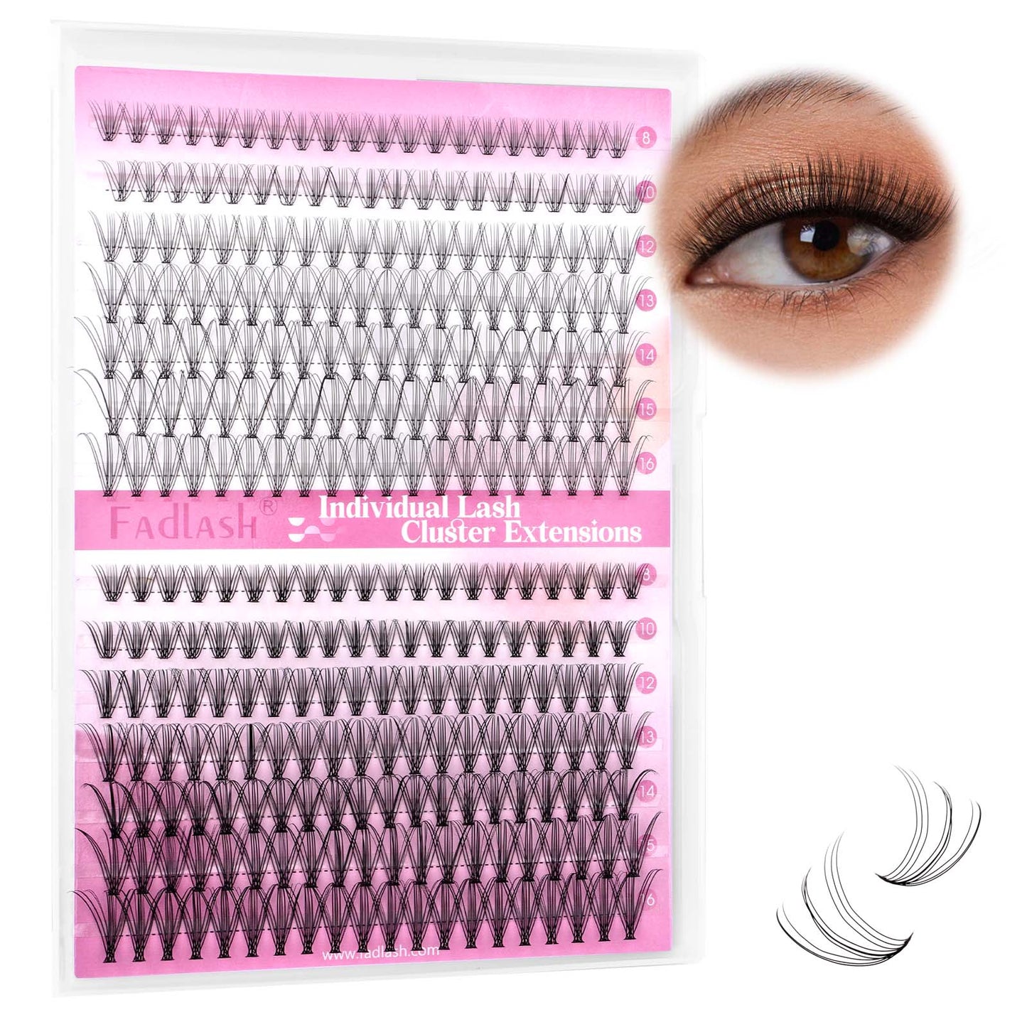 cluster false eyelashes​ 10D+20D