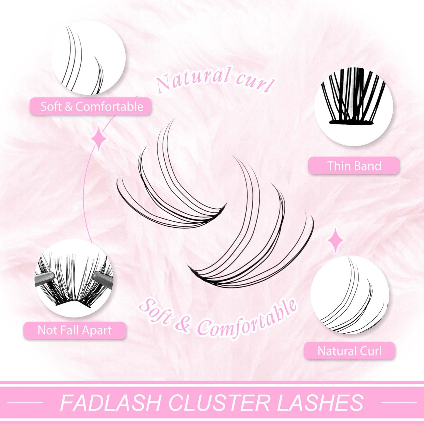natural lashes extension​ 10D+20D