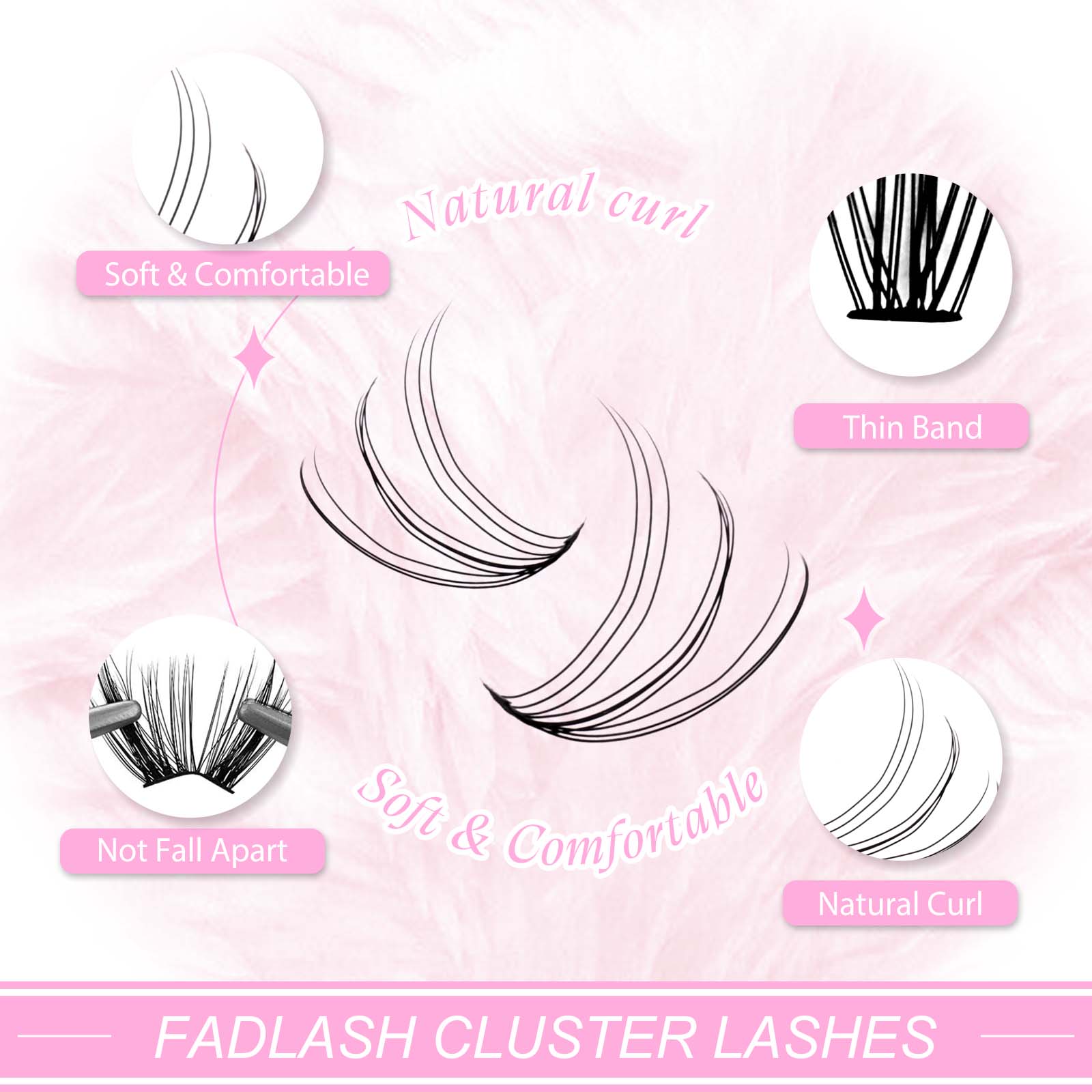natural lashes extension​ 10D+20D