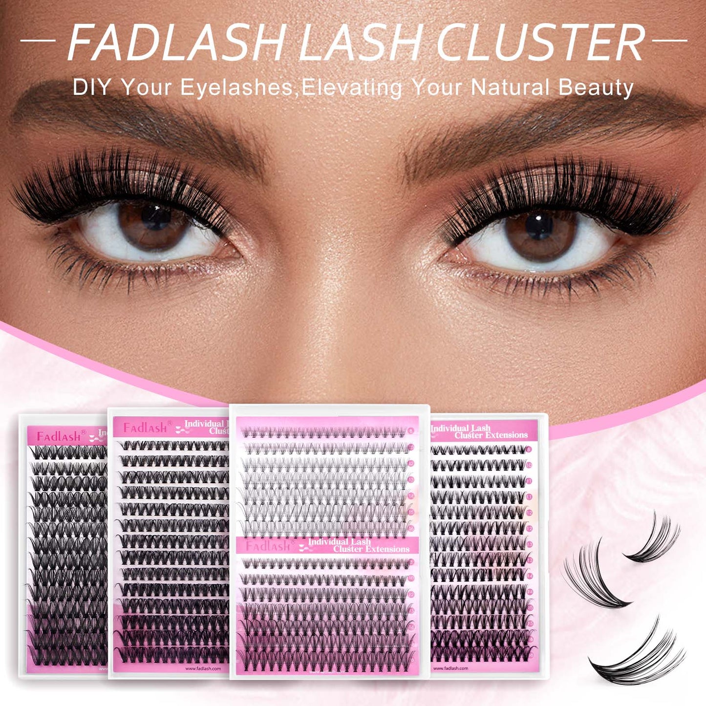 reusable false eyelashes 10D+20D