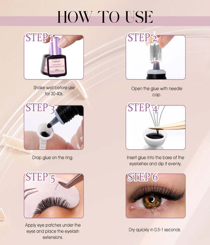 Fadlash best lash extension glue for sensitive eyes