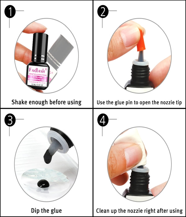 latex free eyelash glue​