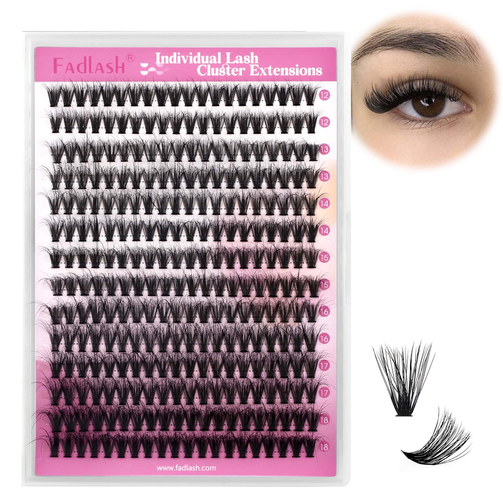 40P self adhesive lash clusters​ 